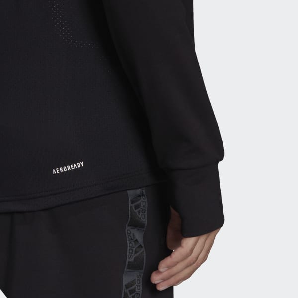 Czerń AEROREADY Designed to Move Sport Motion Logo Hoodie