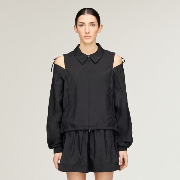 Siyah Y-3 3 STRIPES FERMUARLI ÜST