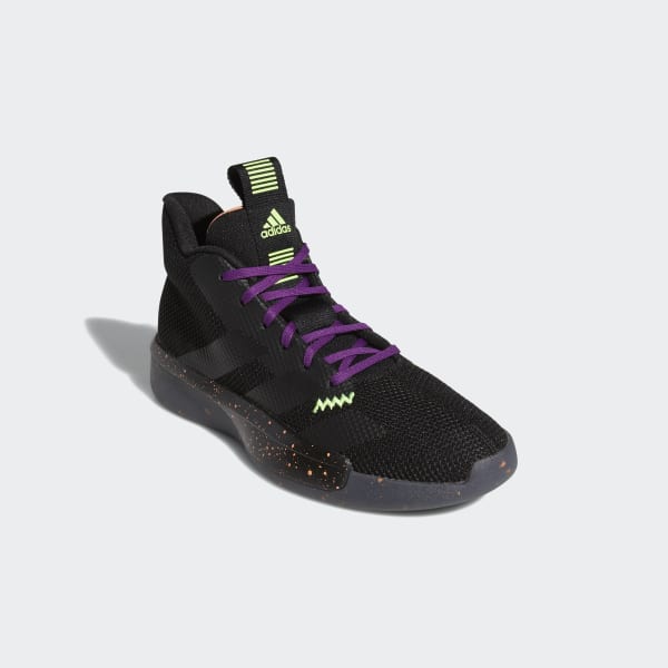 adidas black and purple shoes