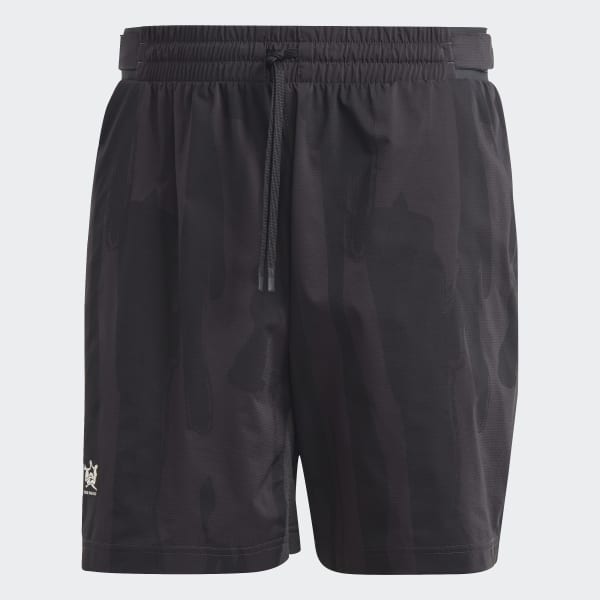 Szary Tennis New York Graphic Shorts MKO98