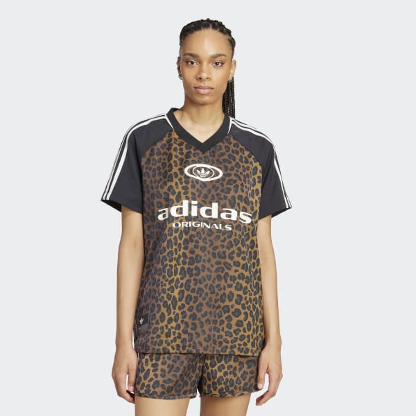 ★ADIDAS★ ANIMAL STN SHORTS LEOPARD BROWN KA2673 KA2672 adidas Originals Satin Shorts Hose kurz multicolor/bronze