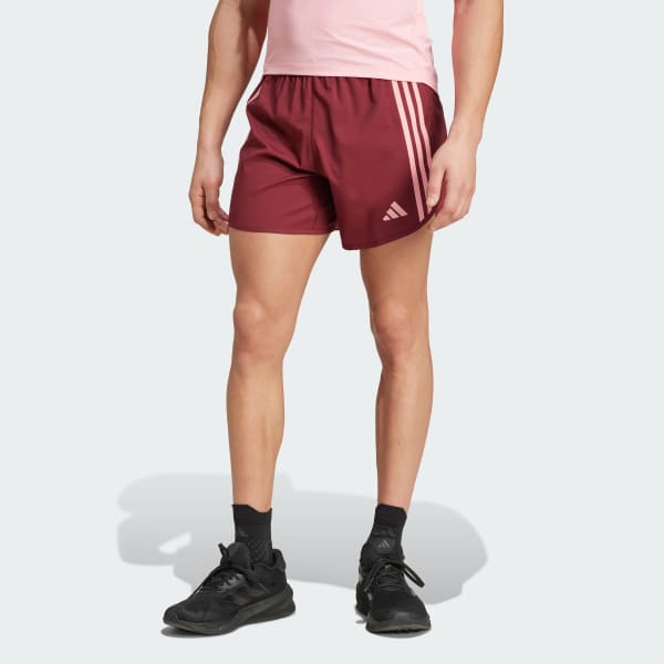 Burgendur Own the Run 3-Stripes Shorts