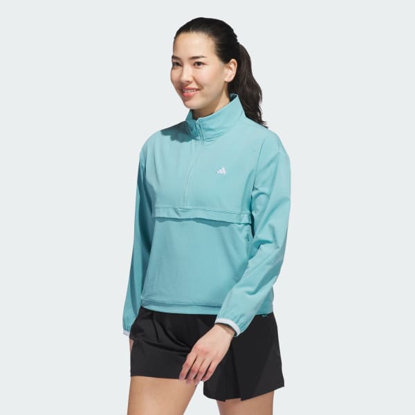 Turquoise Go-to Quarter-Zip Jacket
