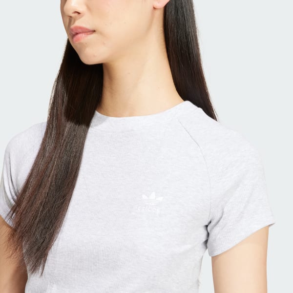 adidas Tape Waistband Tee - Grey | adidas Finland