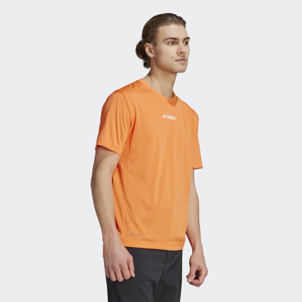 Adidas t shirt orange new arrivals