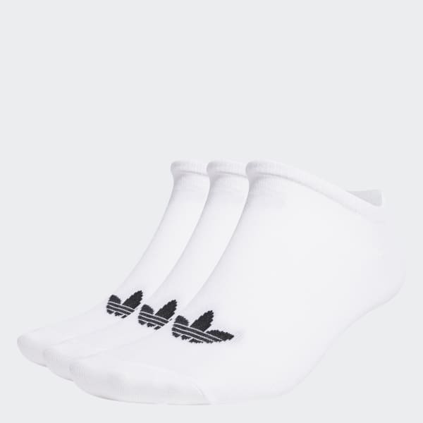 Blanc Socquettes fines Trèfle (lot de 3 paires) GYB39