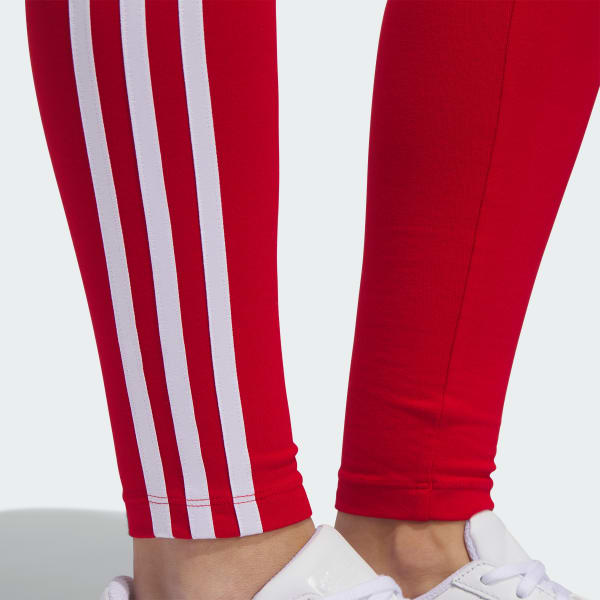 adidas Women's Essentials Linear Tight Glory Red/White Small