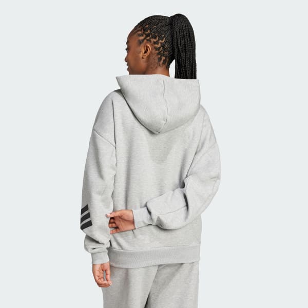 Grigio Felpa con cappuccio Future Icons 3-Stripes