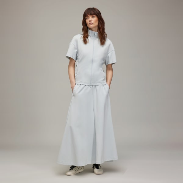 Grey Y-3 3-Stripes Track Skirt