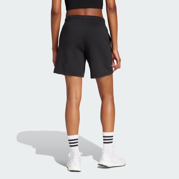 Black Essentials Big Logo French Terry Shorts