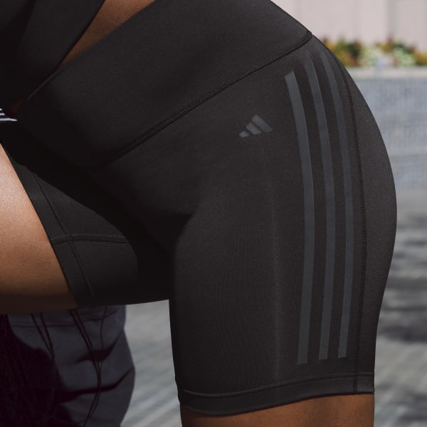 zwart DailyRun 3-Stripes Five-Inch Korte Legging
