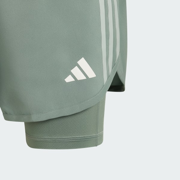 Verde Own the Run 3 Stripes 2in1 Short
