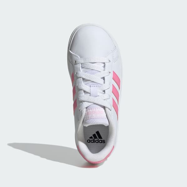Pink glitter adidas shoes sales