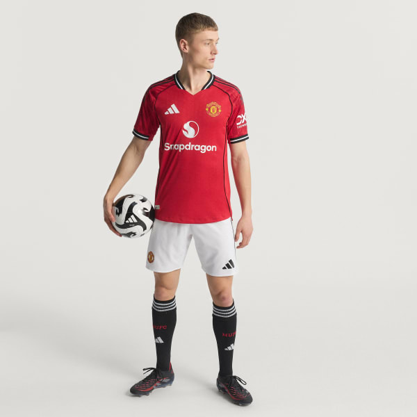 Rood Manchester United 25/26 Authentiek Thuisshirt