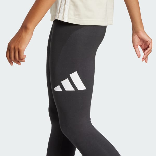 adidas Essentials Big Logo Cotton Leggings Black adidas India
