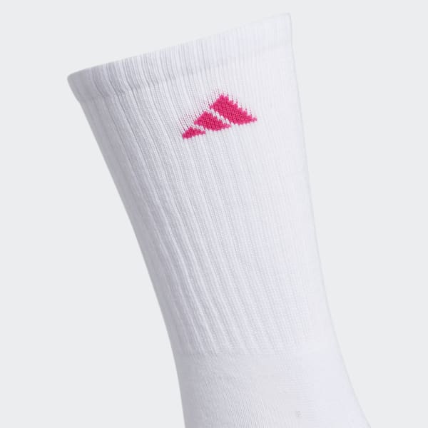 adidas Athletic Cushioned Crew Socks 6 Pairs - White | Women's Training |  adidas US
