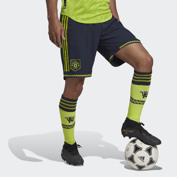 modrá Šortky Manchester United Third Authentic