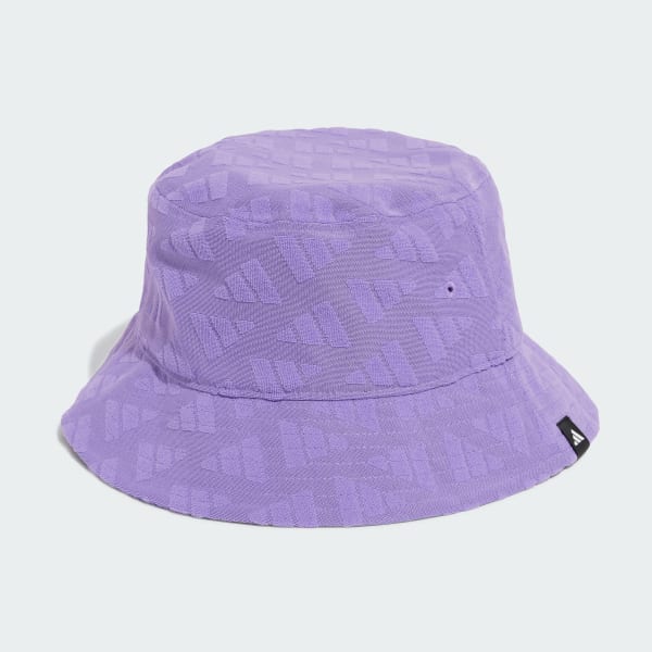 Ungu Topi Bucket Monogram