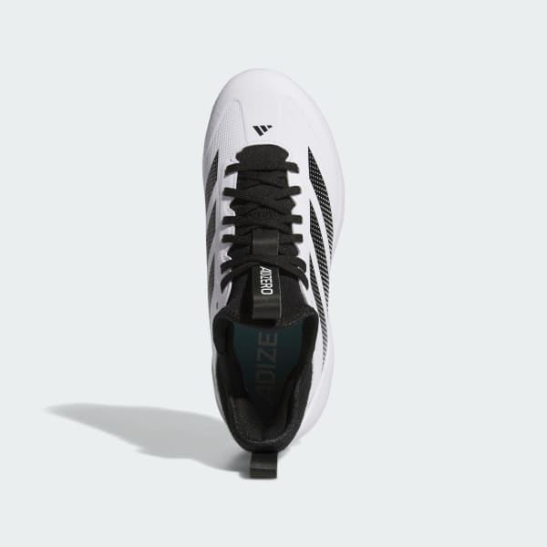 White Adizero Impact 2.0 TPU baseball Cleats Kids