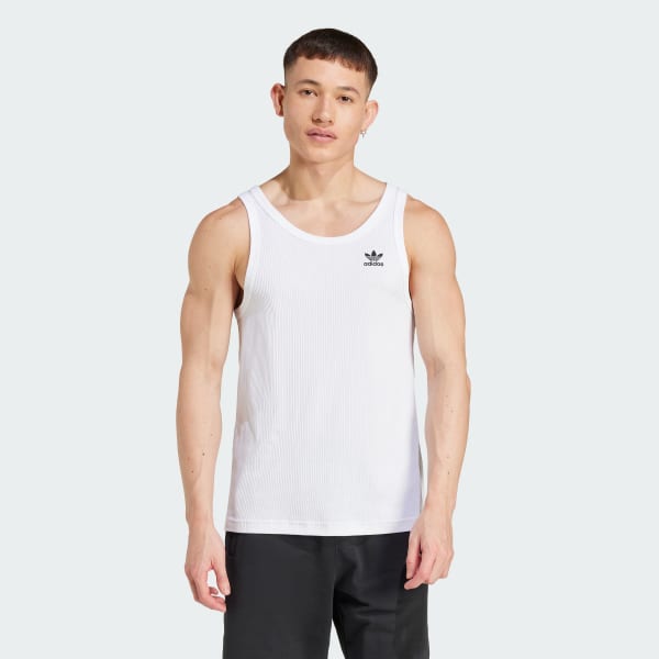 White Trefoil Essentials Tank Top