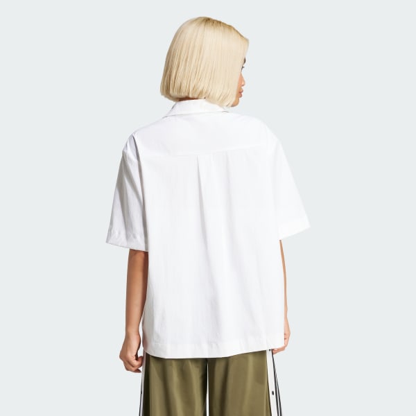 Branco Camisa Manga Curta Essentials Ripstop