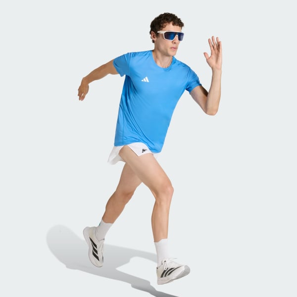 Mavi Adizero Essentials Koşu Tişörtü