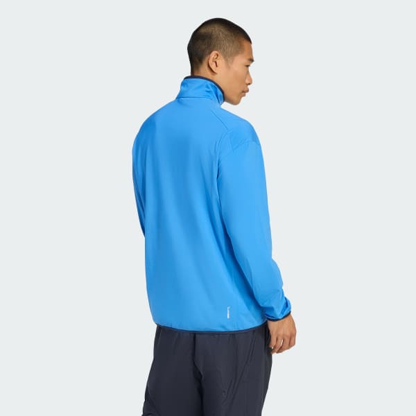 Azul Chaqueta Terrex Multi CLIMAWARM Tech de Tela Fleece con Cierre Frontal