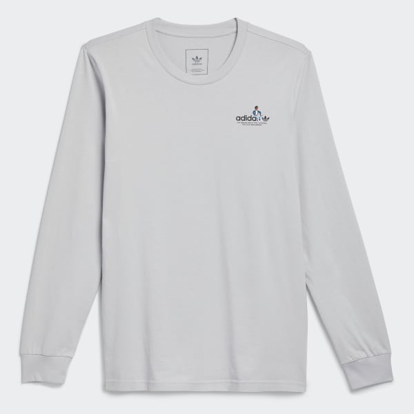 adidas Mettz The Steps Long Sleeve Tee - Grey | Free Shipping with
