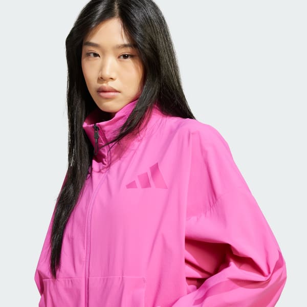 adidas Bluza dresowa adidas Z.N.E. Woven Full-Zip - Różowy