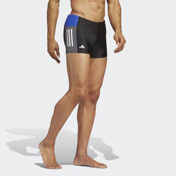 Svart Colorblock 3-Stripes Swim Boxers