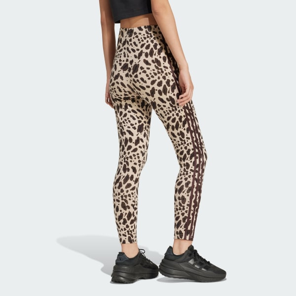 Marron Legging 3 bandes imprimé animal Essentials