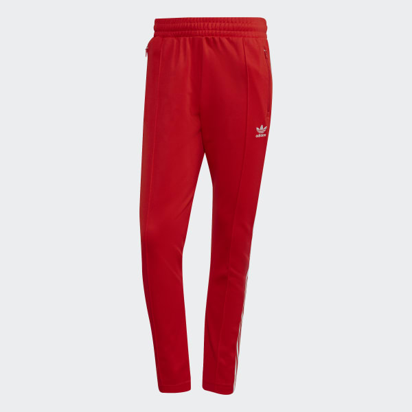 adidas Adicolor Classics Beckenbauer Primeblue Track Pants - Red | Men ...