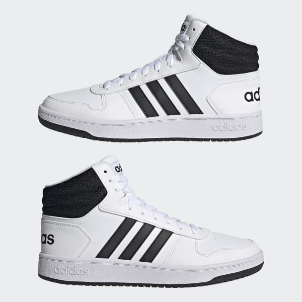 adidas Hoops 2.0 Mid Shoes - White | adidas Canada
