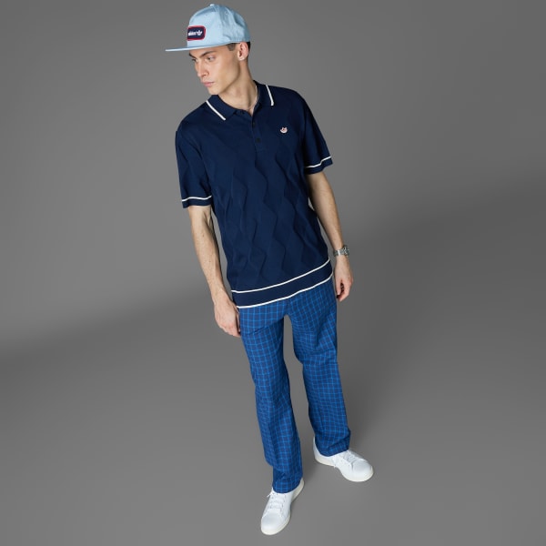 Adidas Originals Argyle Knit Polo Shirt BUY ONLINE