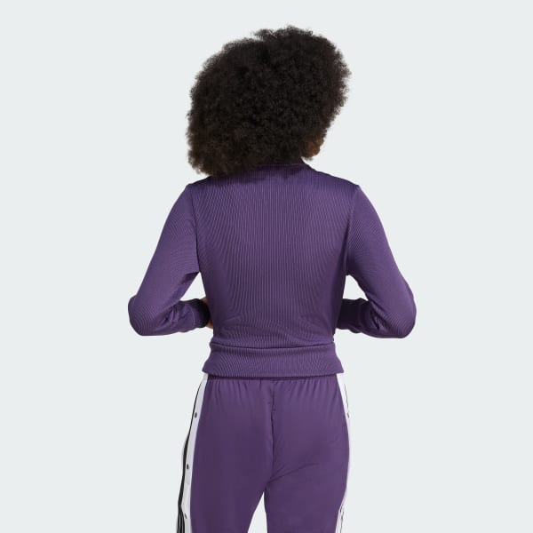 adidas Firebird Adicolor Knit Track Top - Purple | Free Shipping
