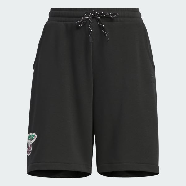 Black Summer Holiday Graphic Shorts