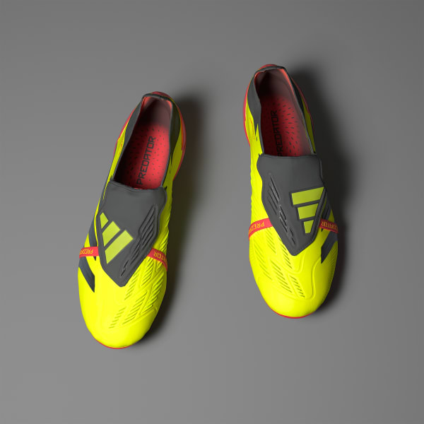 Amarillo Calzado de Fútbol Predator Elite Lengüeta Plegable Terreno Firme