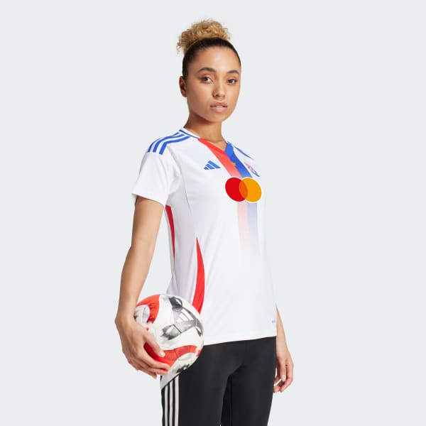 Bialy Koszulka Olympique Lyonnais 24/25 Home