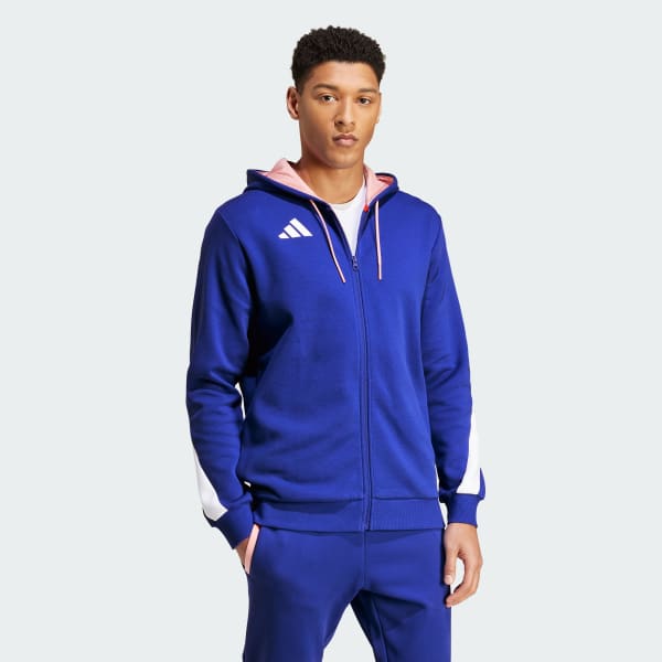 Μπλε Team France Full-Zip Hoodie
