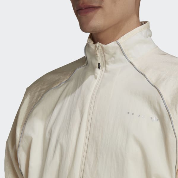 Beige Reveal Material Mix Trainingsjack RF225