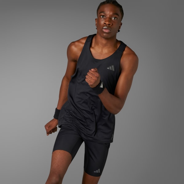 adidas Adizero Running Short Leggings - Black, Men's Running