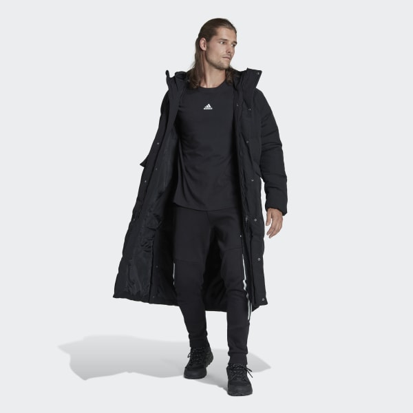 De este modo recuperación aumento adidas Big Baffle Down Coat - Black | Men's Lifestyle | adidas US