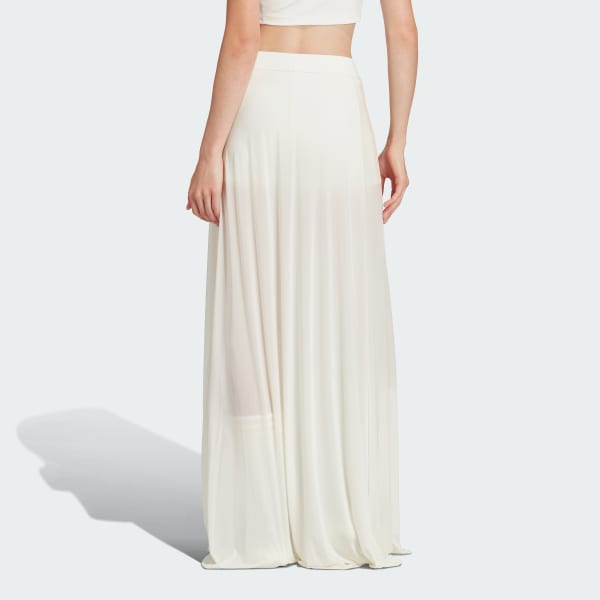 Branco Saia Premium Originals Flowy Maxi