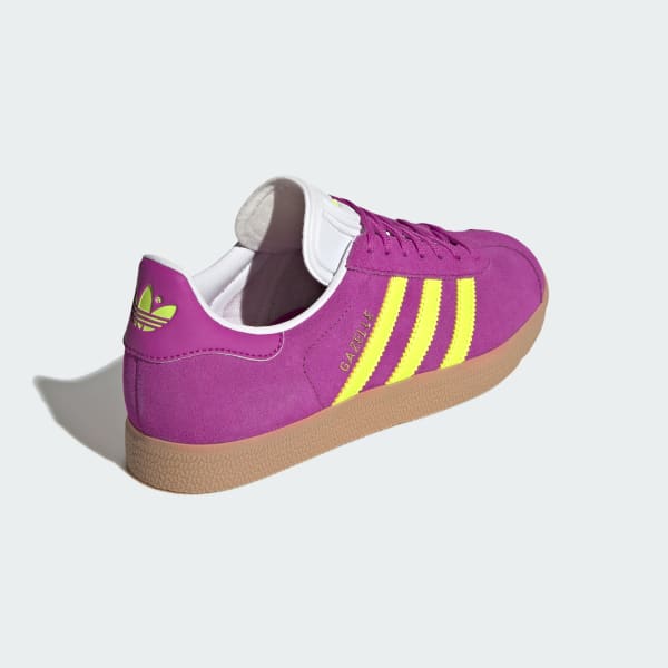 Adidas gazelle purple yellow outlet