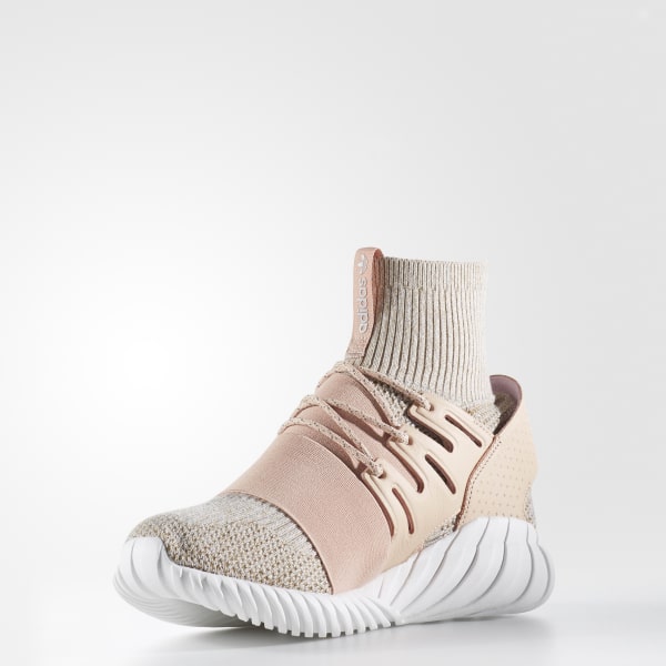 Adidas Tubular Doom Primeknit St Pale Nude Brown Vintage 