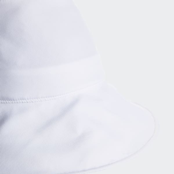 White Ponytail Sun Bucket Hat EKV88