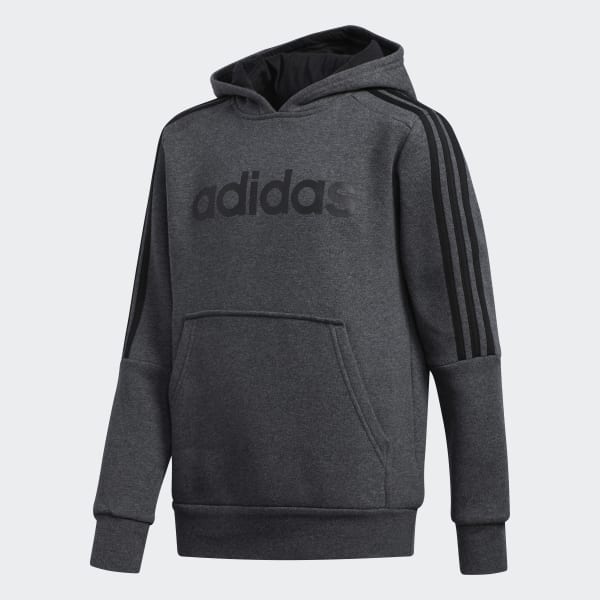 Grey adidas hoodie with black stripes 2025