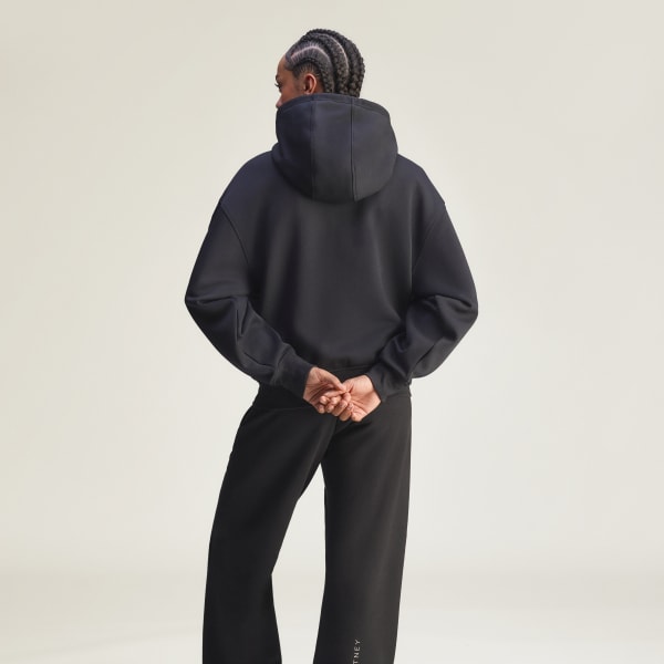Black adidas by Stella McCartney 하프집 후디