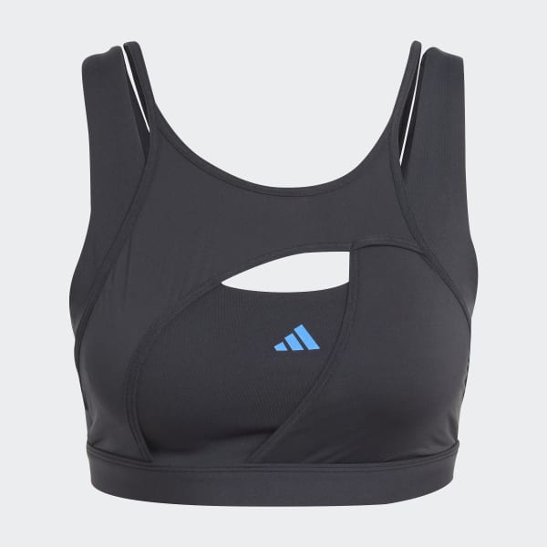 Đen Áo Bra Medium Support Luxe Powerimpact