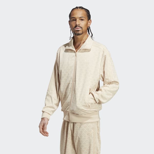 adidas Graphics Monogram Track Jacket Beige adidas Thailand